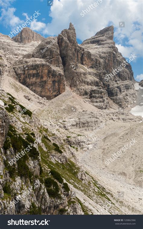 The Brenta Mountain Group Of The Dolomites In Northern