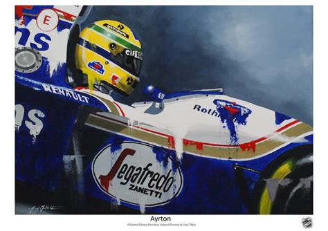Ayrton Senna Limited Edition Art Print By Greg Tillett Formula Etsy