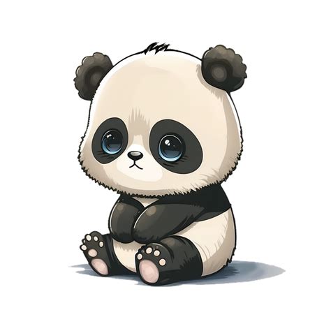 Vector Conjunto De Dibujos Animados De Personajes Lindos Oso Panda Png