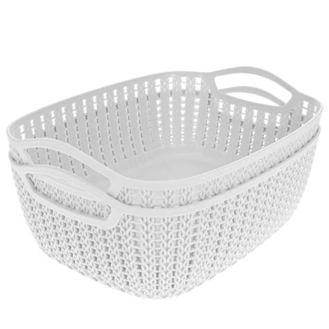 Mainstays Large Basket Artic White