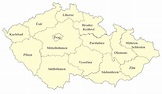 Tschechien Karte mit Regionen & Landkarten mit Provinzen