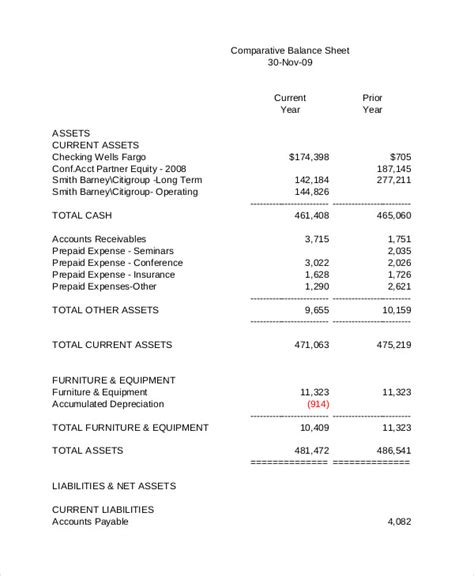 Free Simple Balance Sheet Template Excel ~ Excel Templates
