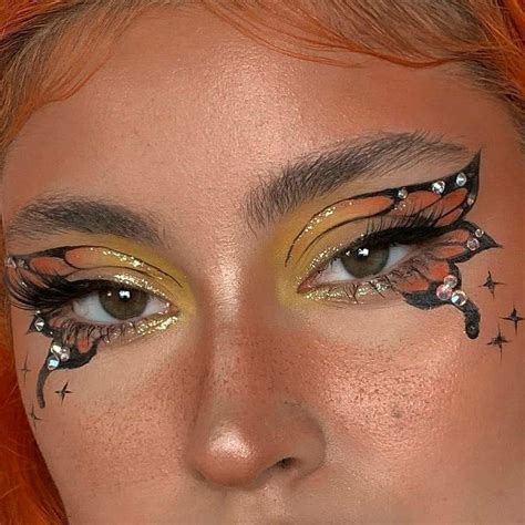 •pinterest 𝒆𝒔𝒕𝒆𝒇𝒂𝒏𝒆𝒔𝒊𝒍𝒗𝒂 Butterfly Makeup Artistry Makeup Cute Makeup