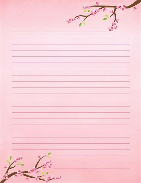 Writing Paper Printable Stationery Writing Paper Printable Stationery 4ae