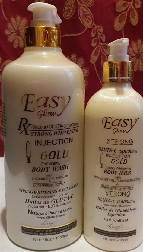 original easy glow strong whitening body milk lotion shower etsy uk