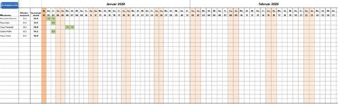 Jahreskalender 2021 mit feiertagen und kalenderwochen Excel-Urlaubsplaner 2020 Kostenlose Vorlage zum Download | Anuschka Schwed