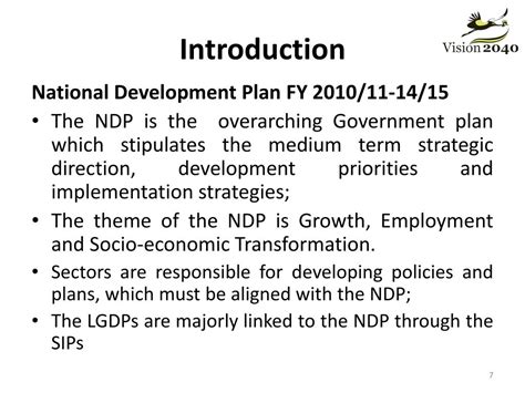 Ppt Linking The Budget To The National Development Plan Powerpoint
