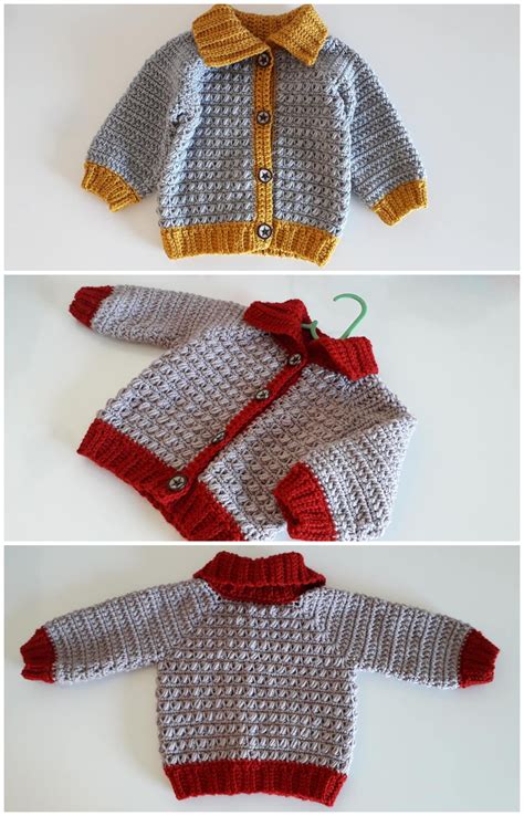 Crochet Cardigan For Baby Boys Crochet Ideas