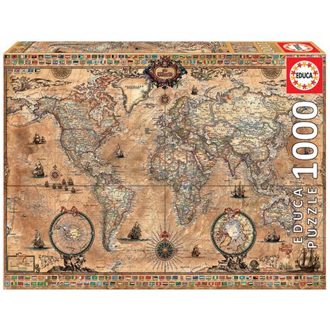 Antique World Map 1000 Pcs The Model Shop