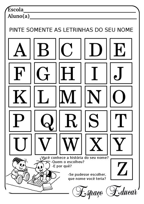 Atividade Com Alfabeto Educação Infantil Modisedu