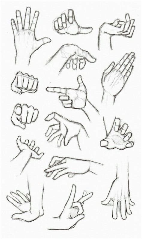 Hand Gestures Easy Anime Drawings Step By Step Tutorial Black And White