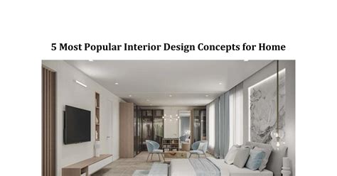 5 Most Popular Interior Design Concepts For Homepdf Docdroid