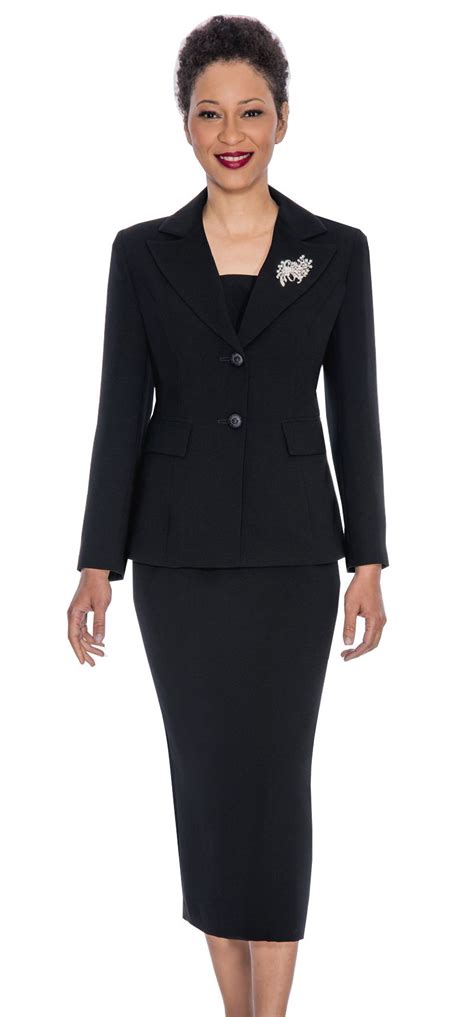 Giovanna Church Suit 0710 Black Church Suits For Less Women Church
