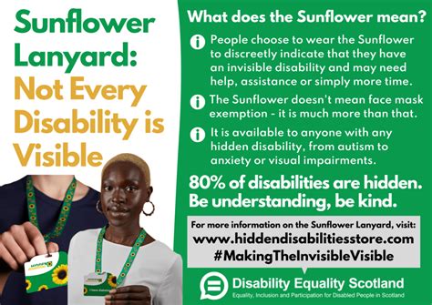 Sunflower Lanyard Campaign Final Disability Equality Scotland