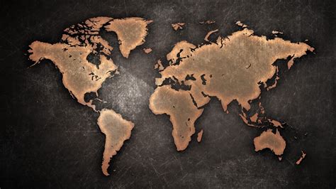 Brown Map Of The World Wallpaper Allwallpapers World Wallpaper Images