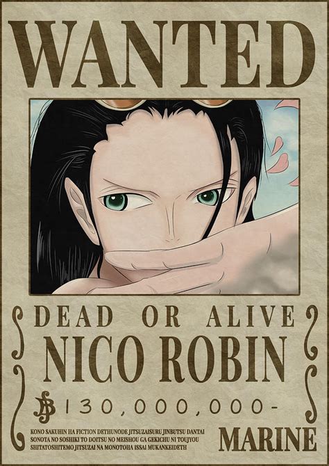 Nico Robin Wanted Poster One Piece Hentai Image Hot Sex Picture