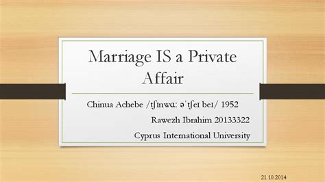 Ppt Marriage Is A Private Affair Rawezh Ibrahim