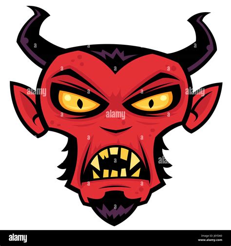 Demon Satan Hell Bad Peccant Wickedly Evil Halloween Monster Cartoon