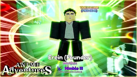 I Got New Eren Founder Evolved Mythic In Anime Adventures 1