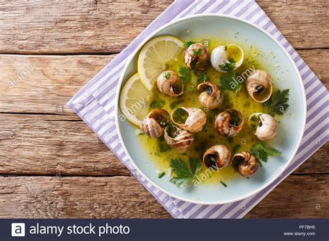 French Cuisine Escargot Stock Photos And French Cuisine Escargot Stock