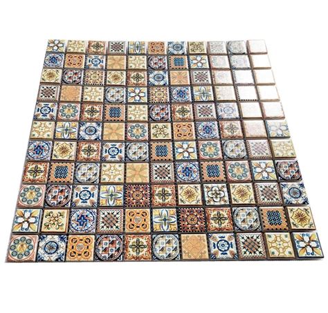 Moroccan Vintage Ceramic Square Mosaic Wall Tiles