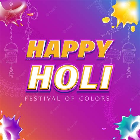 Premium Vector Vector Illustration Of Happy Holi Greeting