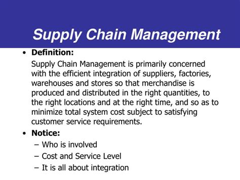 Ppt Supply Chain Management Powerpoint Presentation Free Download