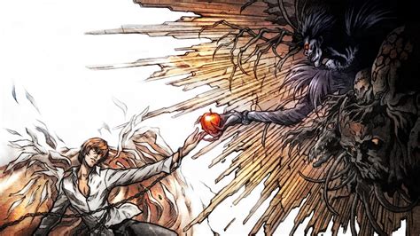 Death Note Light And Ryuk Hd Wallpaper 1600x900 Your Daily Anime