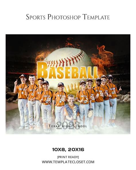 Custom Photoshop Templates Baseball Designs