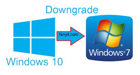 From Windows 10 to Windows 7 the process of downgrade - Fanyit | Windows 10, Windows, 10 things