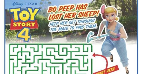 Toy Story Maze Free Printable