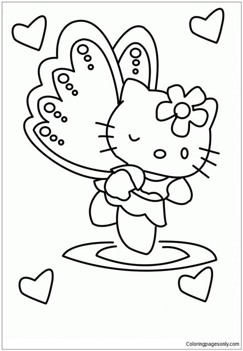Archie comics and girls beach game coloring page. Hello Kitty Angel 1 Coloring Pages - Cartoons Coloring Pages - Free Printable Coloring Pages Online