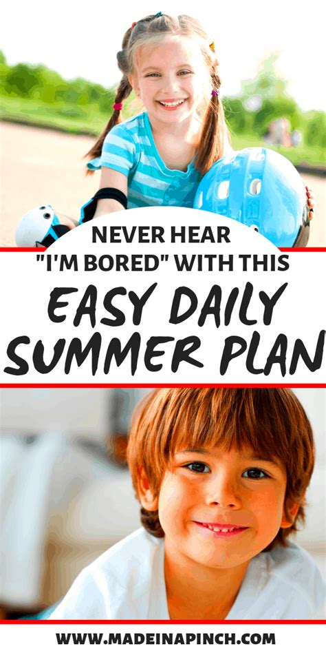 Customizable Summer Program For Kids To Never Hear Im Bored Again