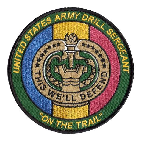 Us Army Drill Sergeant Patch On The Trail Basic Training Ft