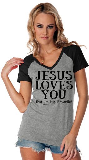 Jesus Loves You Womens Raglan Hip Together