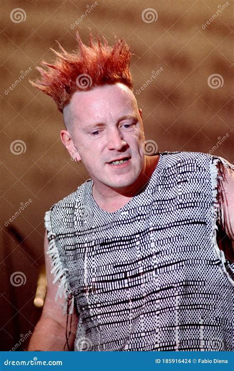 Sex Pistols John Lydon During The Concert Editorial Stock Image