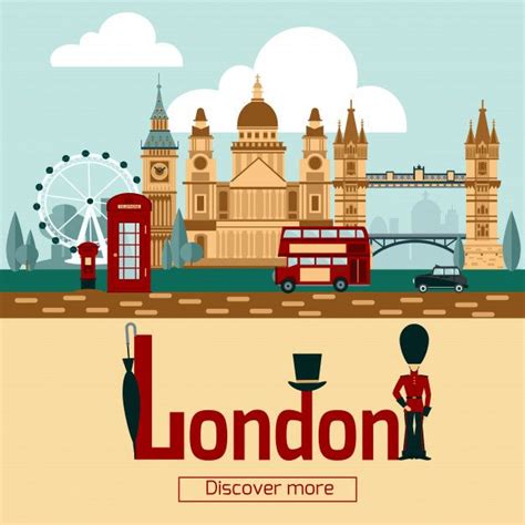 Free Vector London Touristic Poster Poster De Londres Turístico