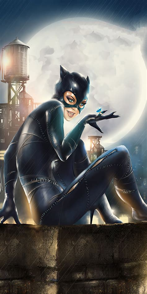 1080x2160 Catwoman Gotham City 4k One Plus 5thonor 7xhonor View 10lg
