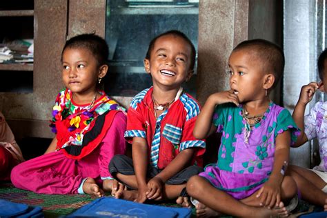Children Attend Classes At A Unicef Supported School In Rangamati