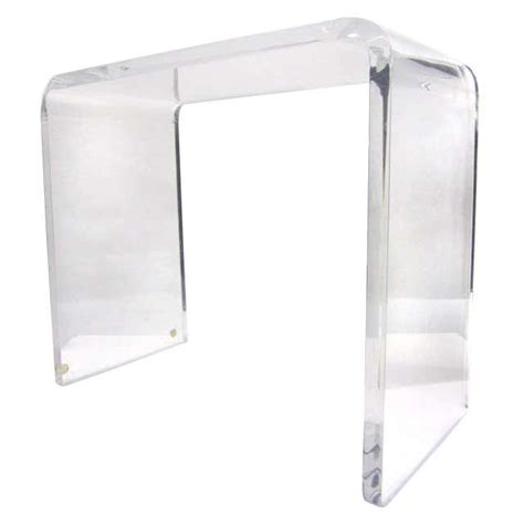 Waterfall Side Table In Lucite At 1stdibs