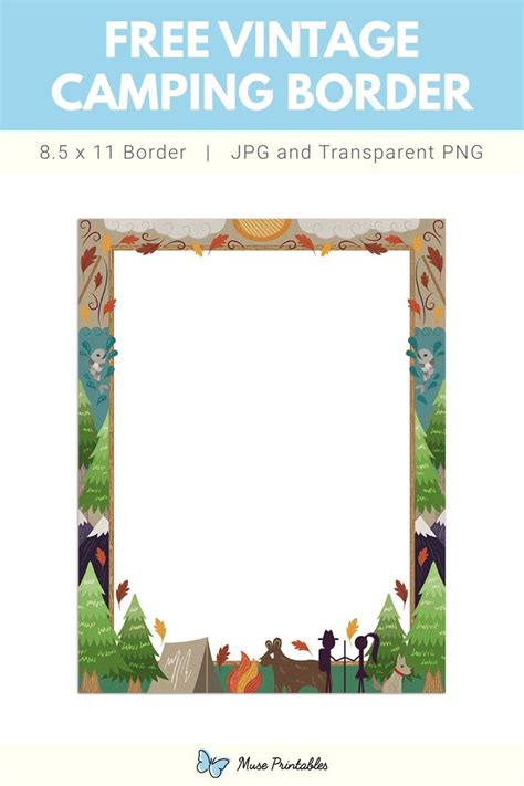 Vintage Camping Page Border Vintage Camping Vintage Printables