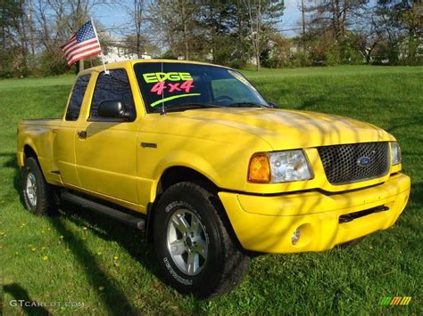 2002 Chrome Yellow Ford Ranger Edge Supercab 4x4 7735116 Photo 4