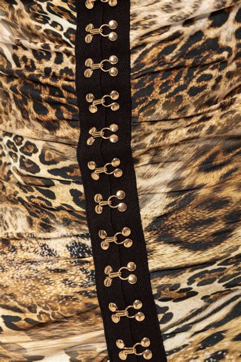 Leopard Print Off Shoulder Midi Dress Rc14457 Nissa