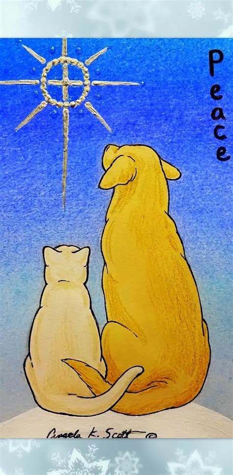 Peace Cat And Dog Wallpaper By 1artfulangel Download On Zedge 6be9