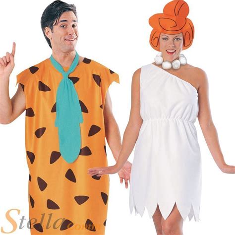 Fred And Wilma Flintstone Couples Adult Book 80s Week Fancy Dress