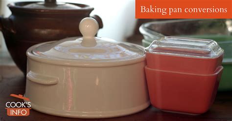 Baking Pan Conversions Cooksinfo
