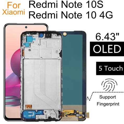 For Xiaomi Redmi Note 10note10 4g Amoled Lcd Display Touch Screen
