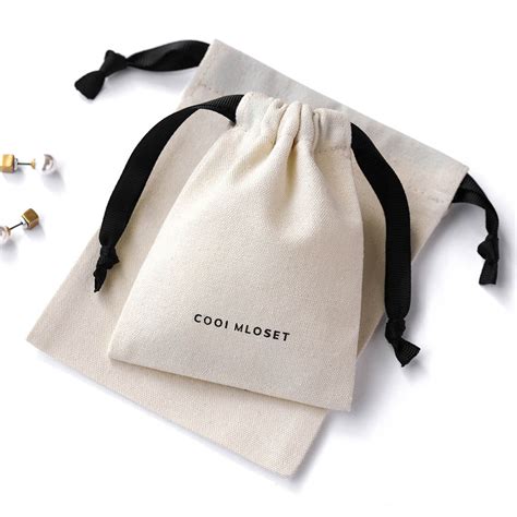 Factory Price Cotton Pen Pouch With Printed Logocotton Drawstring Bag