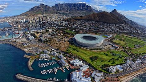 City Cityscape Cape Town Aerial View Wallpapers Hd Desktop And