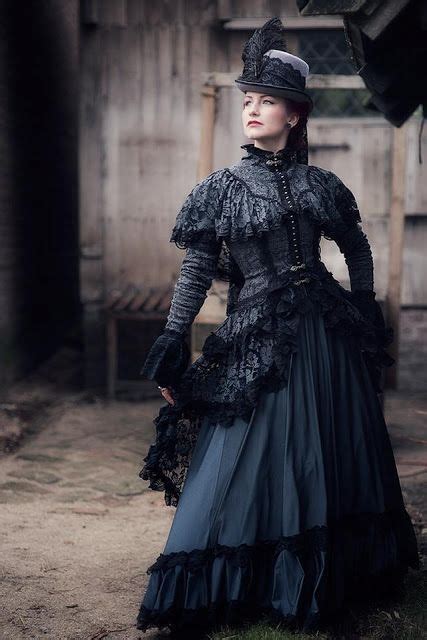 Gothic Layers Of Lace Black Lace Dress In Gothic Victorian Style With